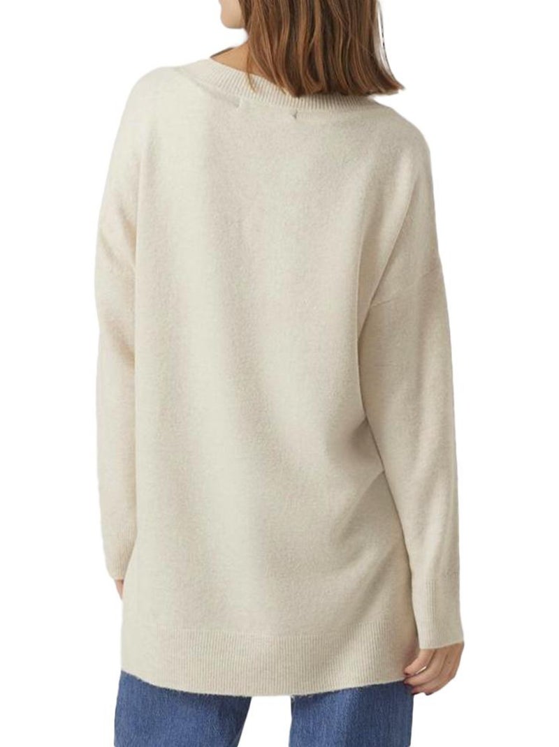 Pull Femme Vero Moda Ecru - Kiabi