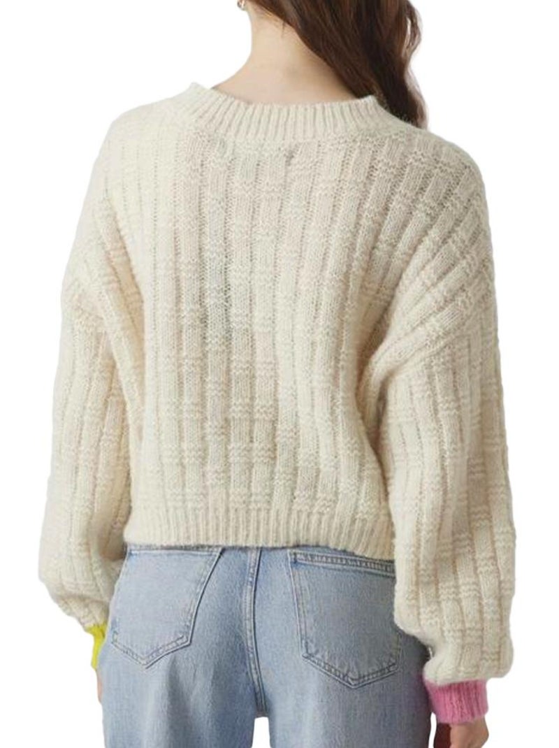 Pull  Femme Vero Moda Ingrid Ecru - Kiabi