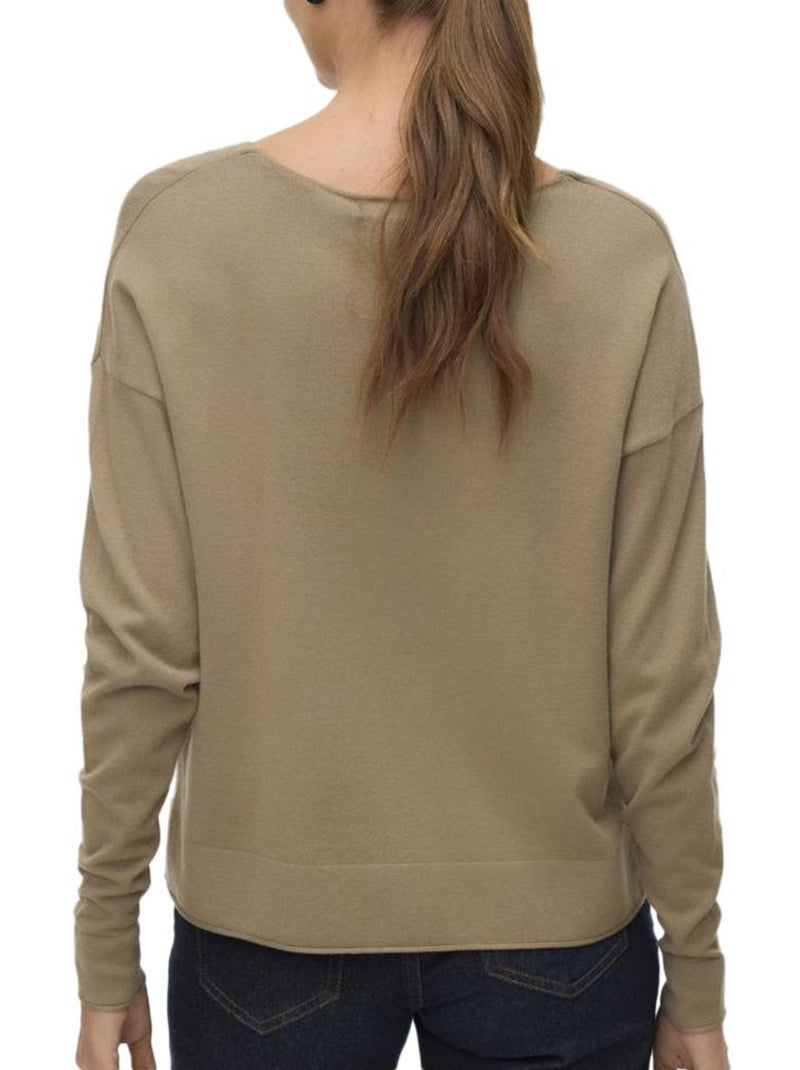 Pull Femme Vero Moda Marron cappuccino - Kiabi