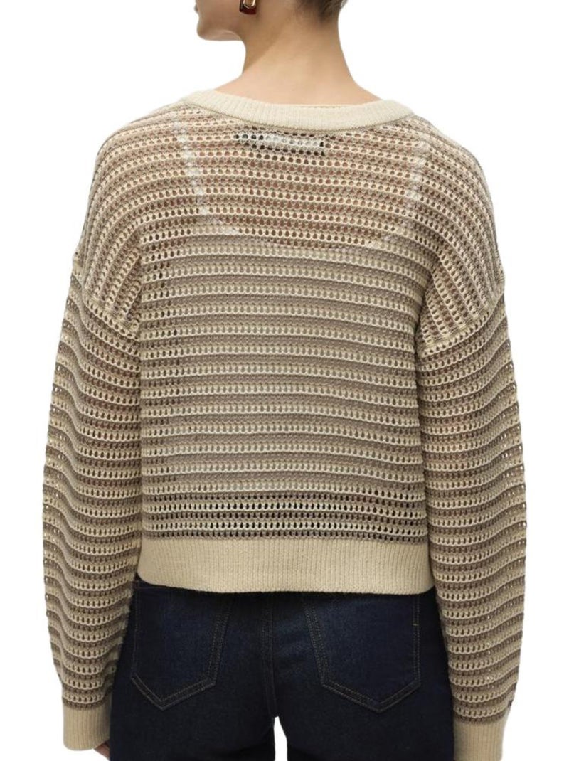 Pull Femme Vero Moda Marron cappuccino - Kiabi