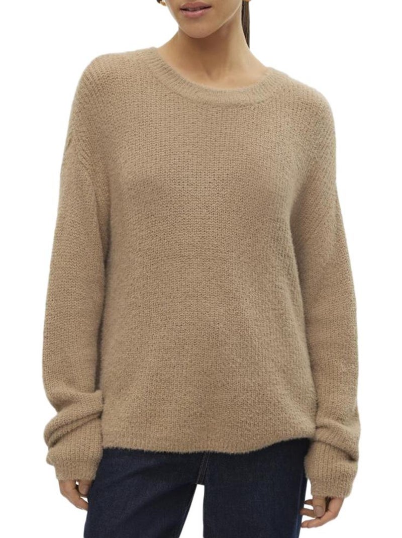 Pull Femme Vero Moda Marron cappuccino - Kiabi