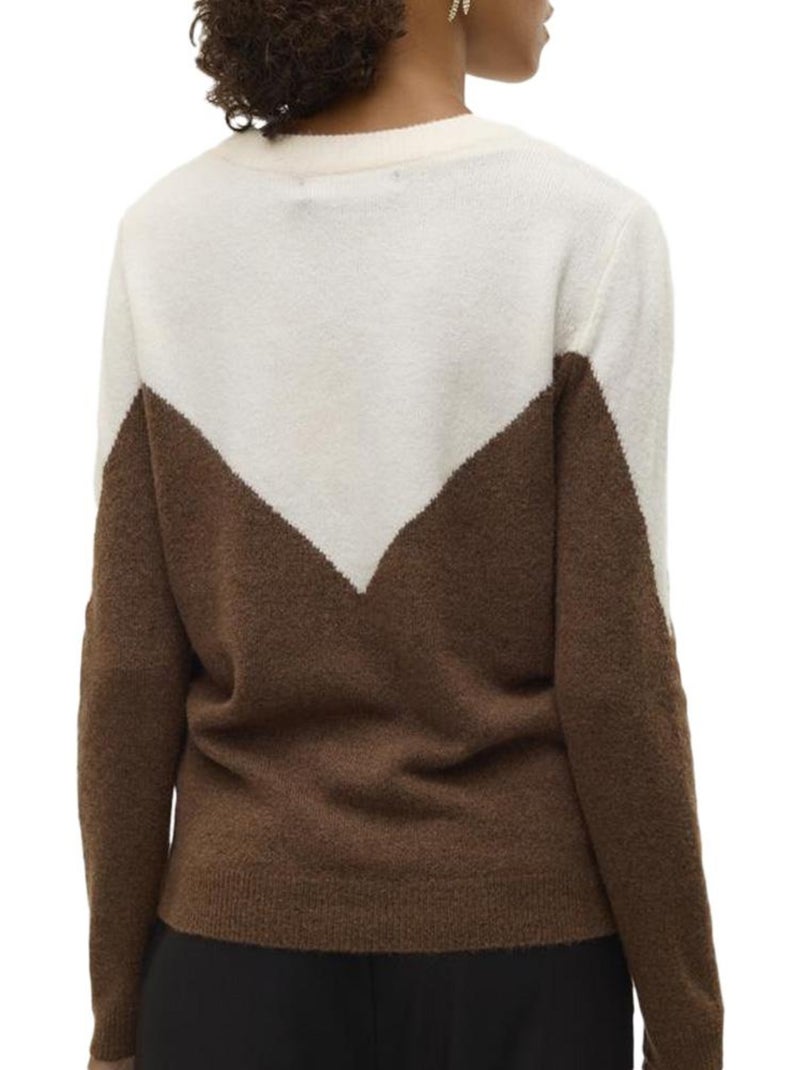 Pull Femme Vero Moda Marron cappuccino - Kiabi