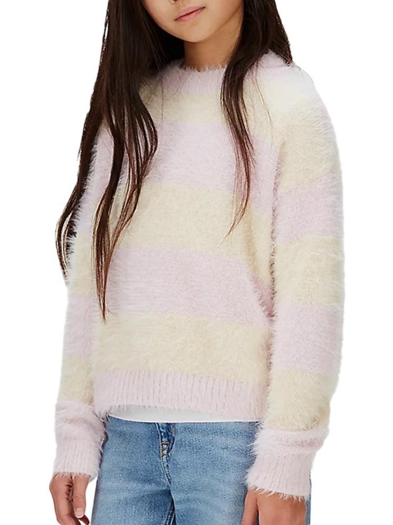 Pull Fille Calvin Klein Jeans Rose - Kiabi