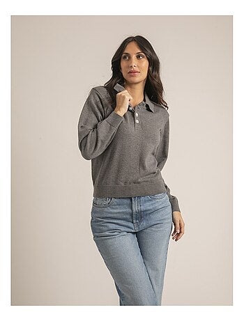 Pull fin col polo konor