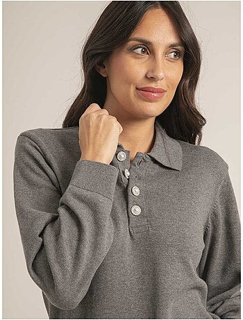 Pull fin col polo konor
