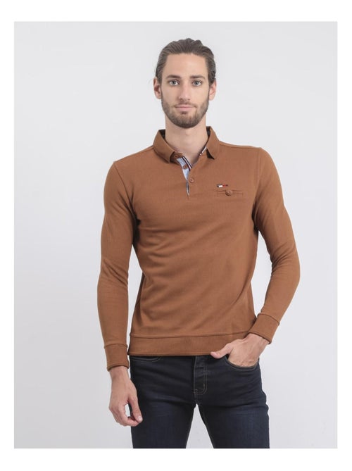 Pull fin col polo WAMITOL - Kiabi Pull fin col polo WAMITOL - Kiabi