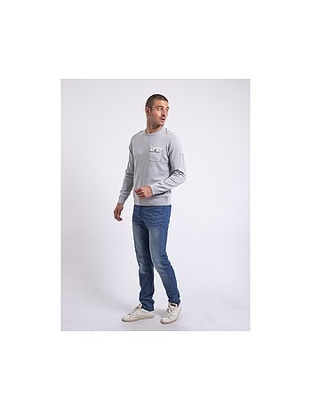 Pull fin col rond amartin