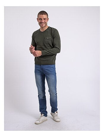 Pull fin col rond amartin