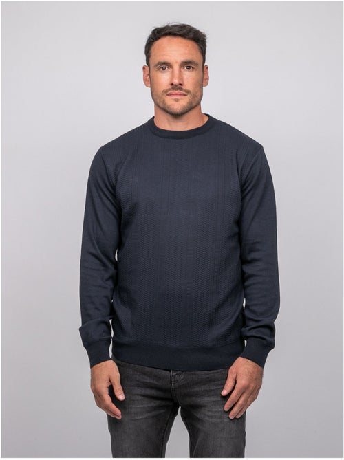 Pull fin col rond jacquard loranch - Kiabi Pull fin col rond jacquard loranch - Kiabi