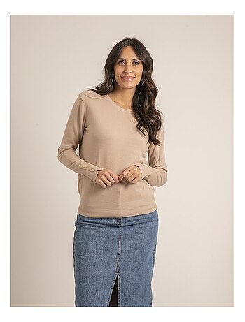 Pull fin col rond ketalia