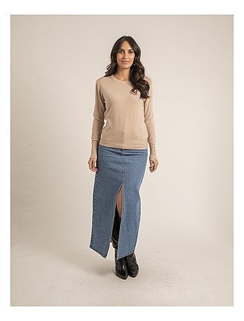 Pull fin col rond ketalia