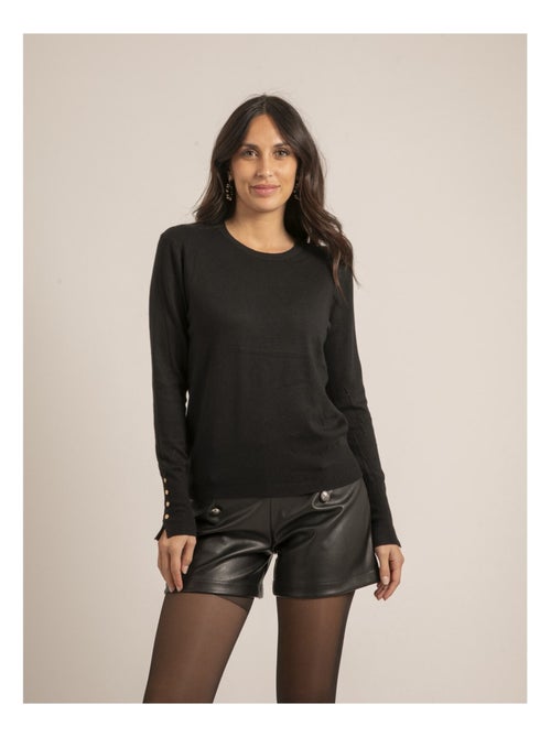 Pull fin col rond ketalia - Kiabi