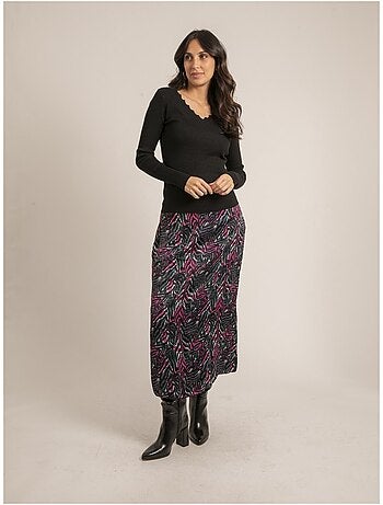 Pull fin col v fantaisie karissa