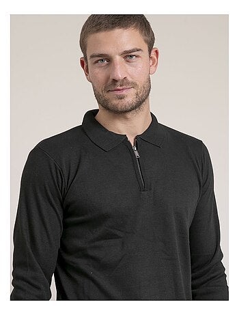 Pull fin col zippé lenowilem