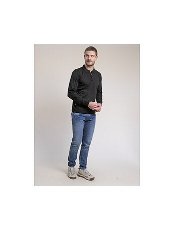 Pull fin col zippé lenowilem