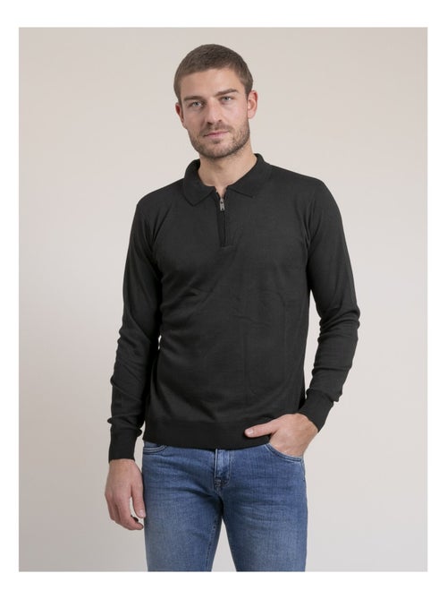 Pull fin col zippé lenowilem - Kiabi