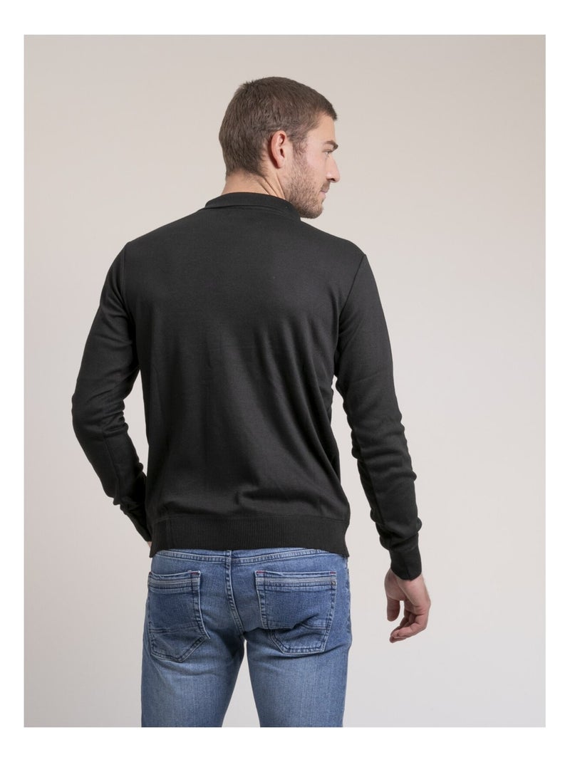 Pull fin col zippé lenowilem Noir - Kiabi