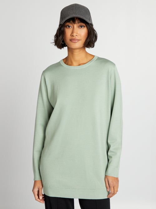 Pull fin coupe longue - Kiabi