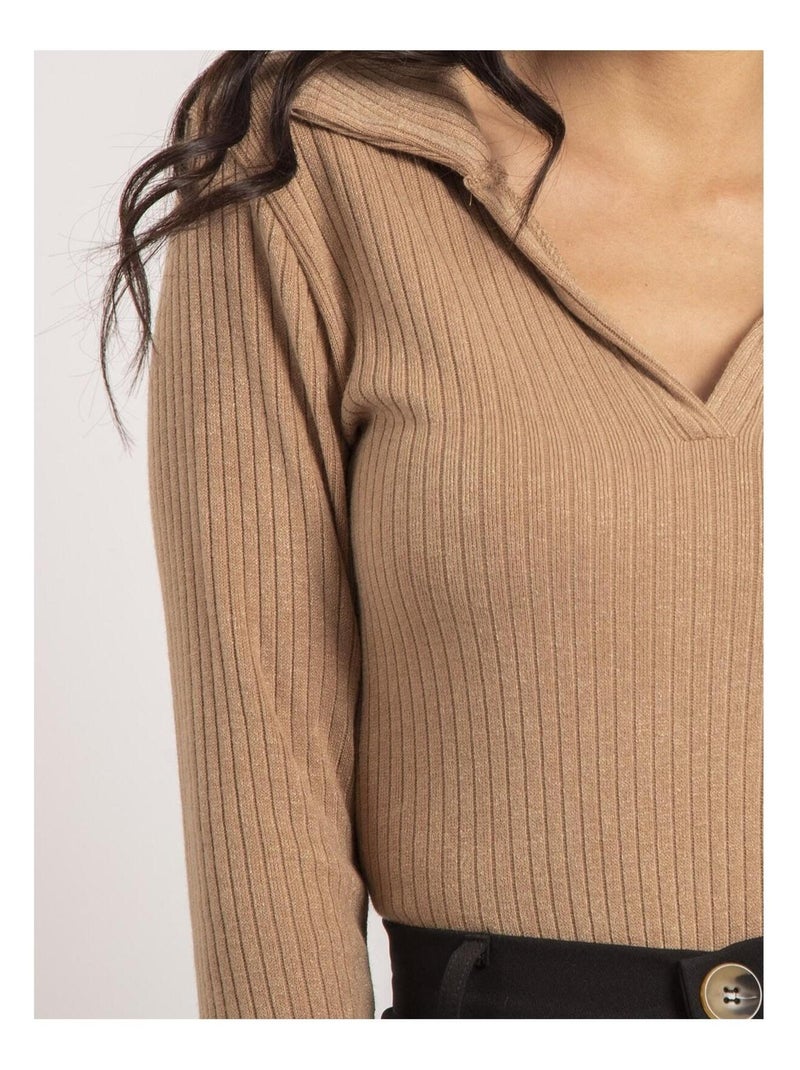 Pull fin kaleda Beige - Kiabi