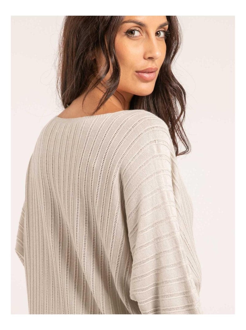 Pull fin kartelia Beige - Kiabi