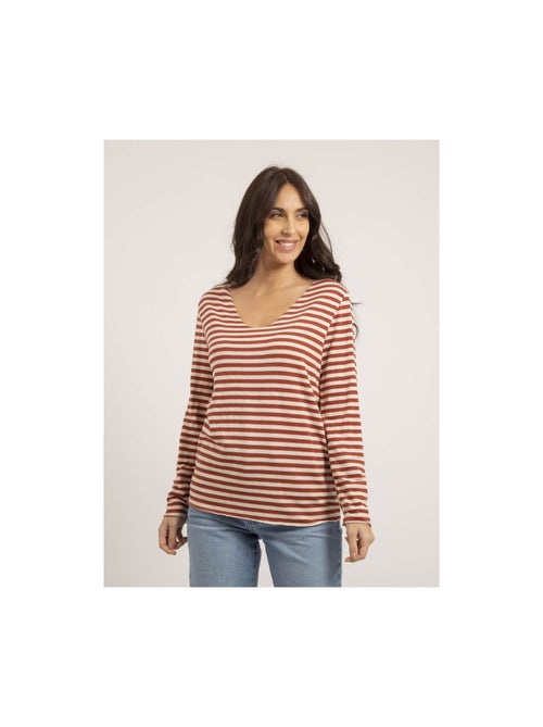 Pull fin marinière rayé kemile - Kiabi