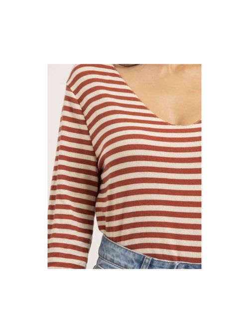 Pull fin marinière rayé kemile - Kiabi