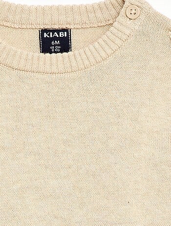 Pull fine jauge encolure boutonnée