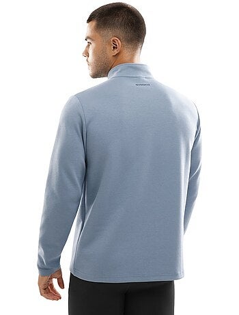Pull fitness demi-zip homme fitness homme blur