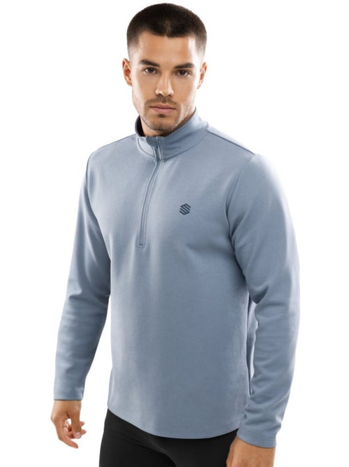 Pull fitness demi-zip homme fitness homme blur - Kiabi