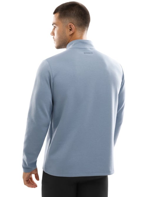 Pull fitness demi-zip homme fitness homme blur - Kiabi