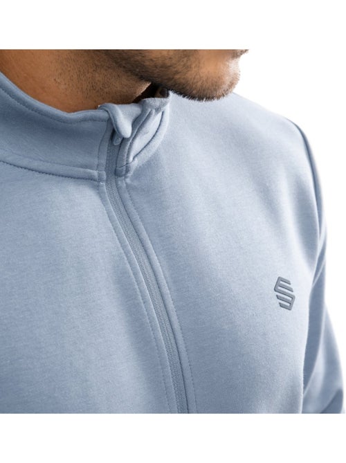 Pull fitness demi-zip homme fitness homme blur - Kiabi
