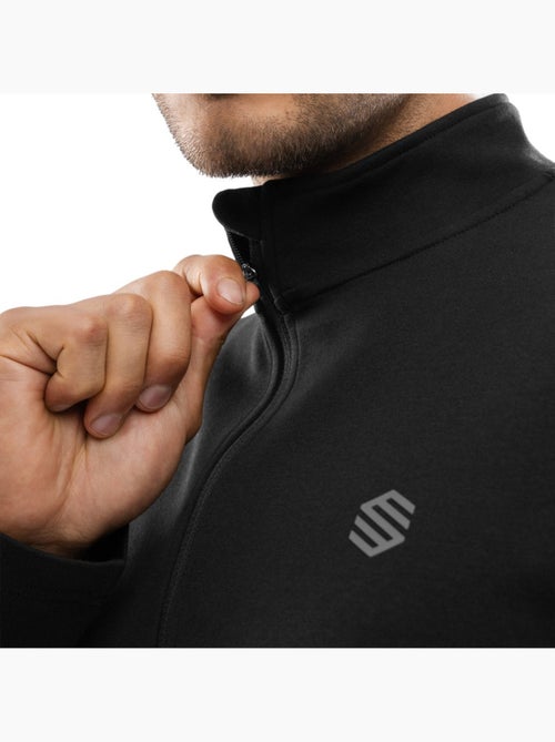 Pull fitness demi-zip homme fitness homme inter - Kiabi