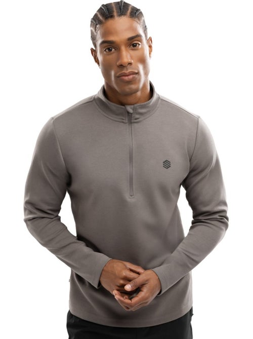 Pull fitness demi-zip homme fitness homme troop - Kiabi