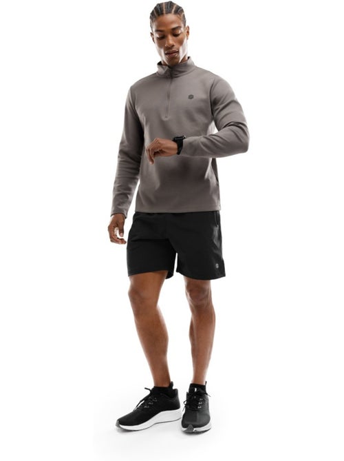 Pull fitness demi-zip homme fitness homme troop - Kiabi