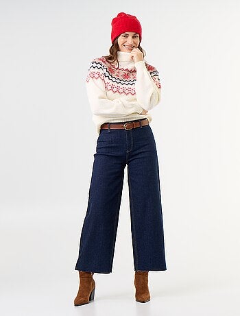 Pull grosse jauge jacquard