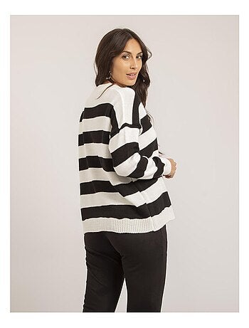 Pull grosses rayures katura