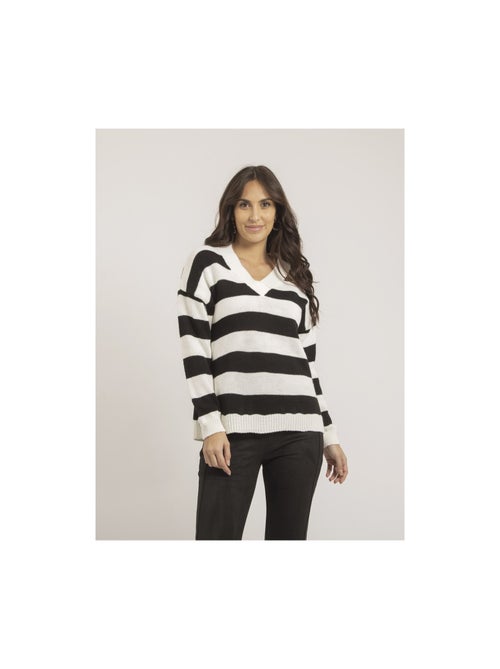 Pull grosses rayures katura - Kiabi Pull grosses rayures katura - Kiabi