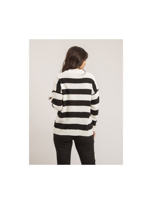 Pull grosses rayures katura - Kiabi Pull grosses rayures katura - Kiabi
