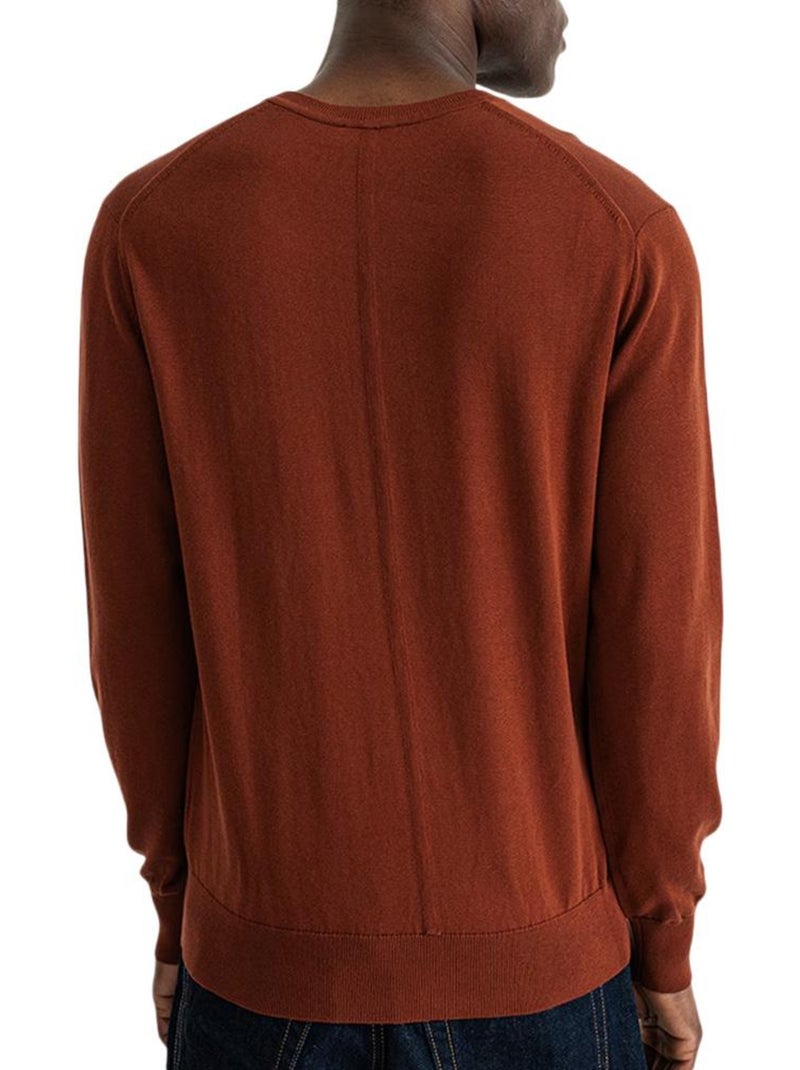 Pull Homme Calvin Klein Jeans Marron tabac - Kiabi