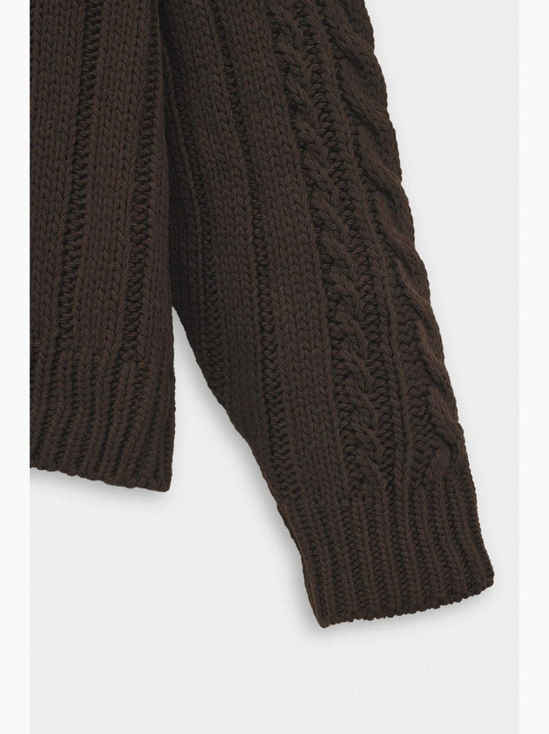 Pull homme giesto Marron - Kiabi