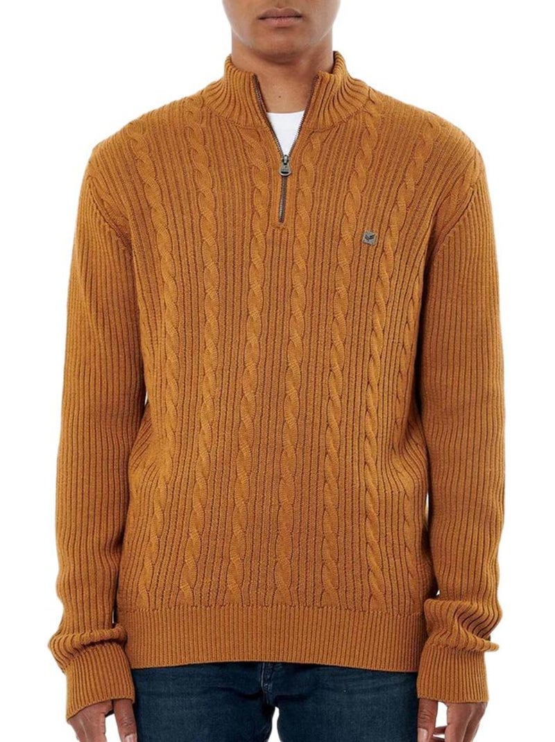 Pull Homme Kaporal Marron cappuccino - Kiabi