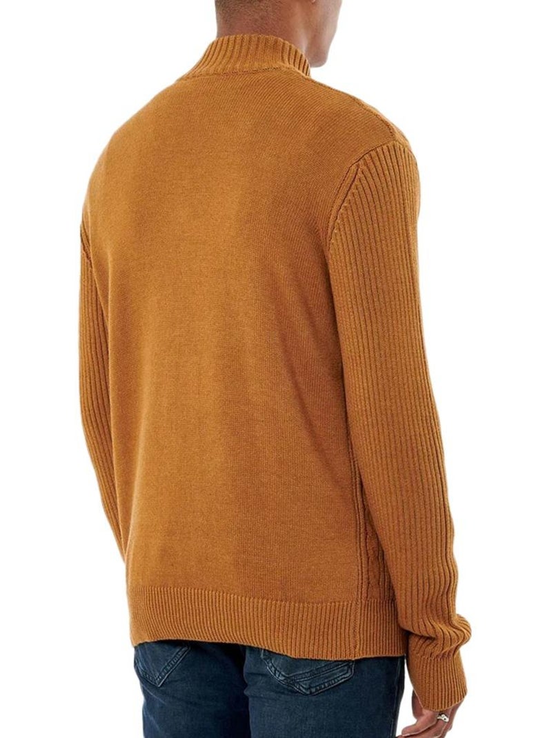 Pull Homme Kaporal Marron cappuccino - Kiabi