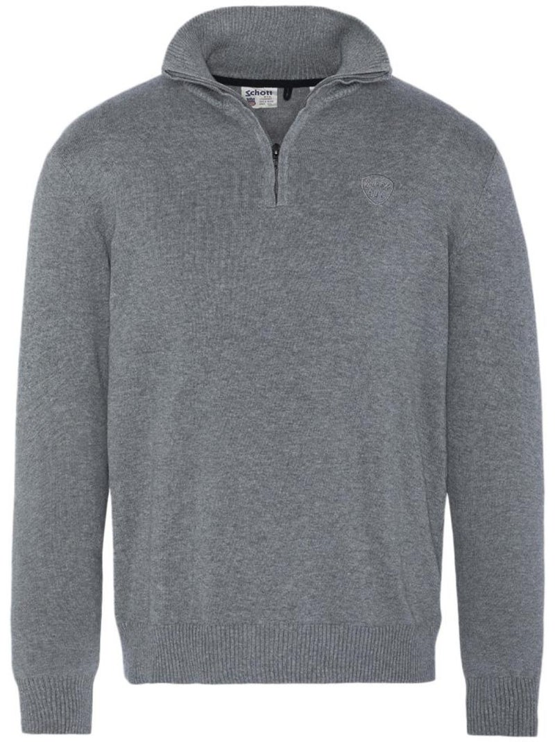 Pull Homme Schott Gris - Kiabi