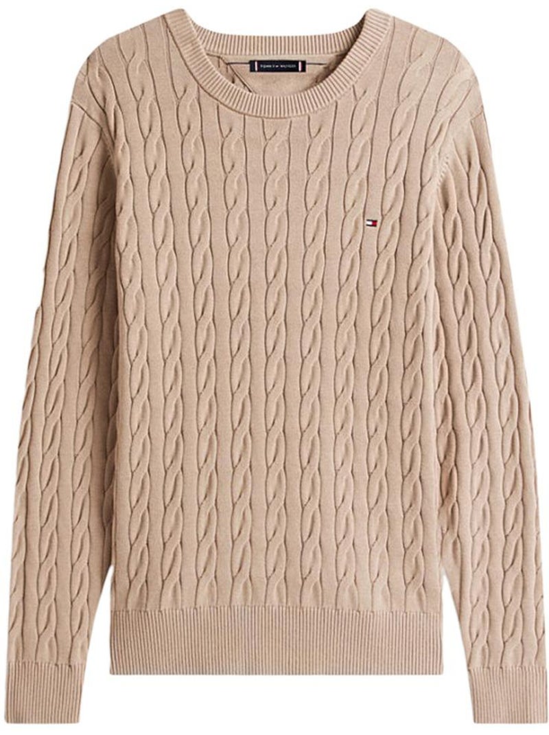 Pull Homme Tommy Hilfiger Marron cappuccino - Kiabi