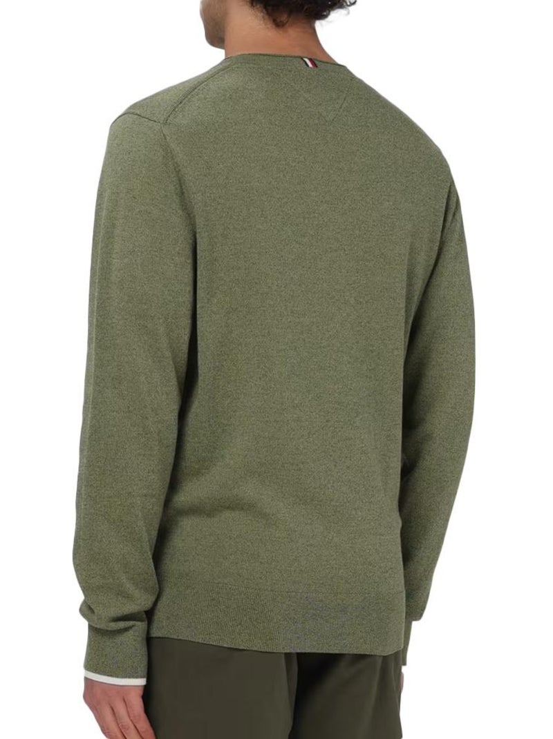 Pull Homme Tommy Hilfiger Vert kaki clair - Kiabi