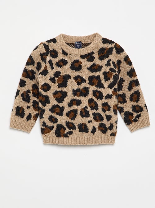 Pull imprimé 'léopard' - Kiabi Pull imprimé 'léopard' - Kiabi