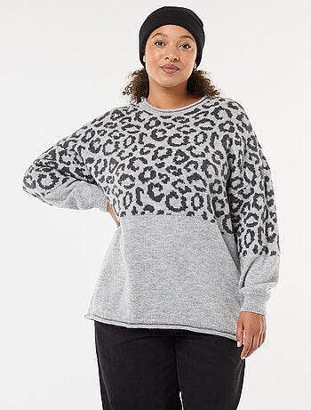 Pull imprimé léopard 'Only Carmakoma'