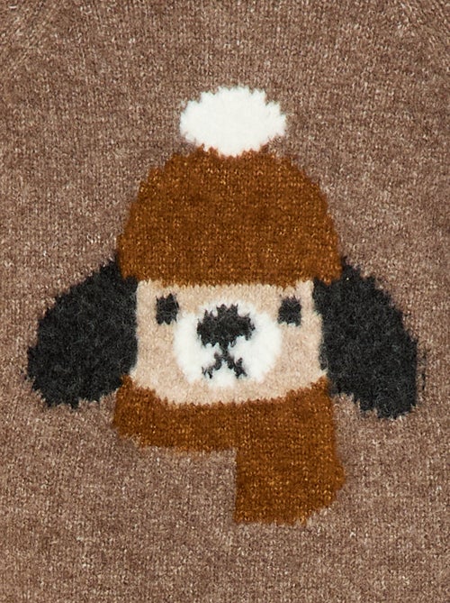 Pull jacquard rayé - Kiabi