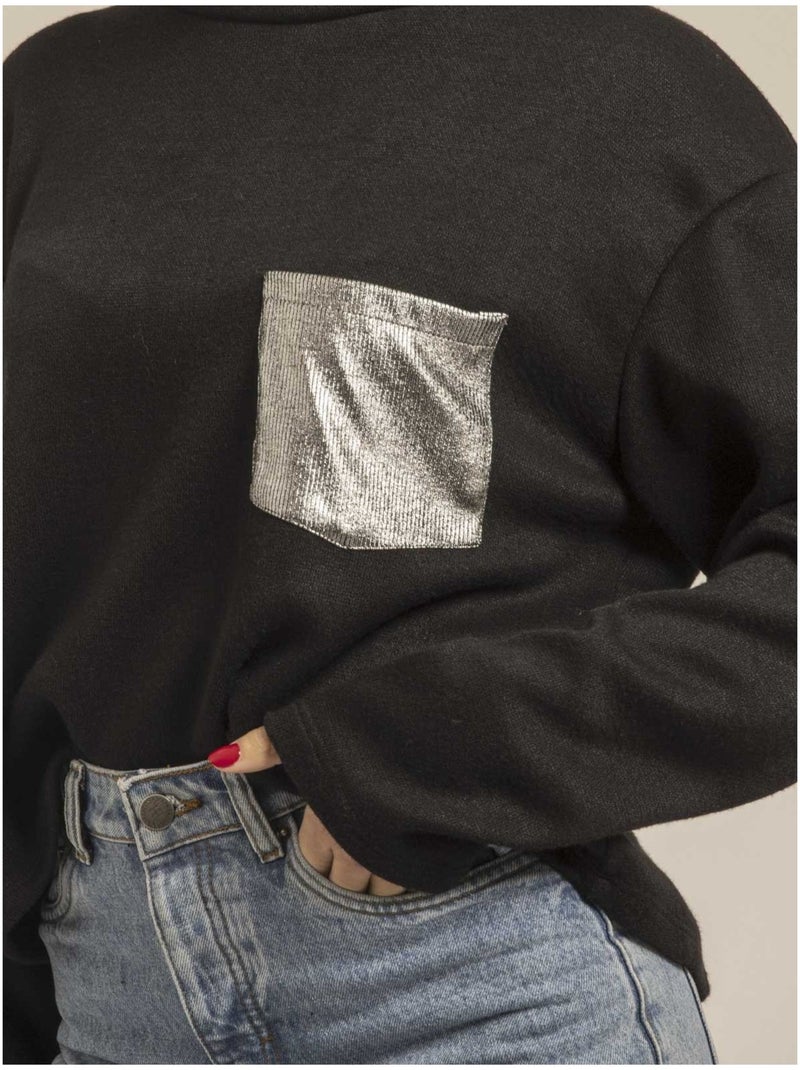 Pull kloane Noir - Kiabi
