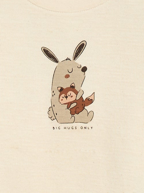 Pull léger en coton stretch avec imprimé - Kiabi